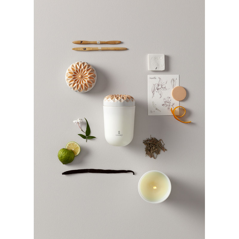 Valencia Scented White Porcelain Jar Candle