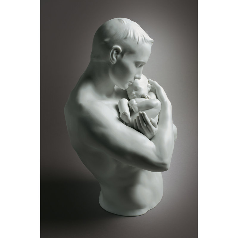 White Porcelain Paternal Protection Figurine