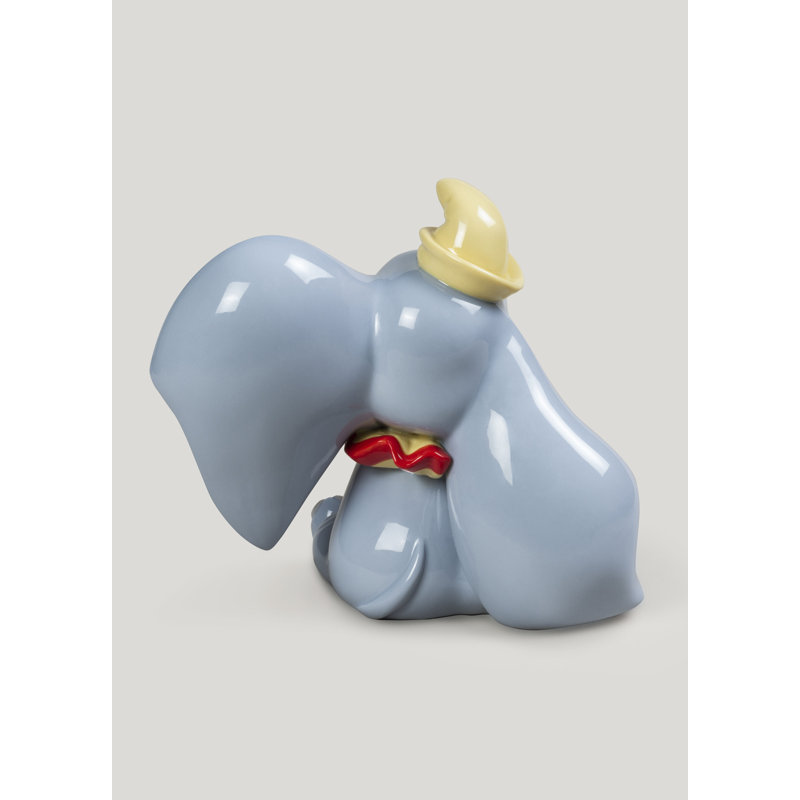 Glossy Porcelain Dumbo Figurine by Eva Maria Cuerva
