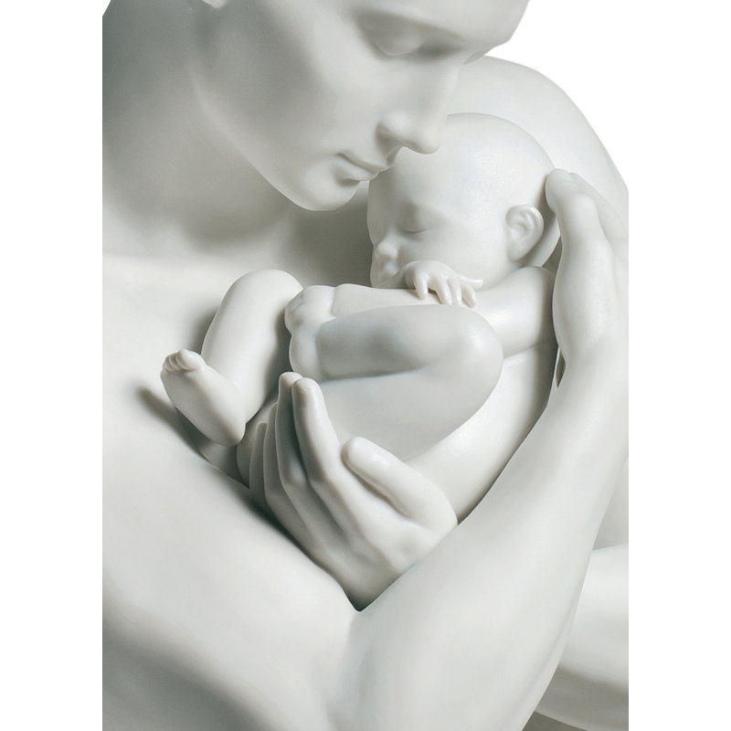 White Porcelain Paternal Protection Figurine