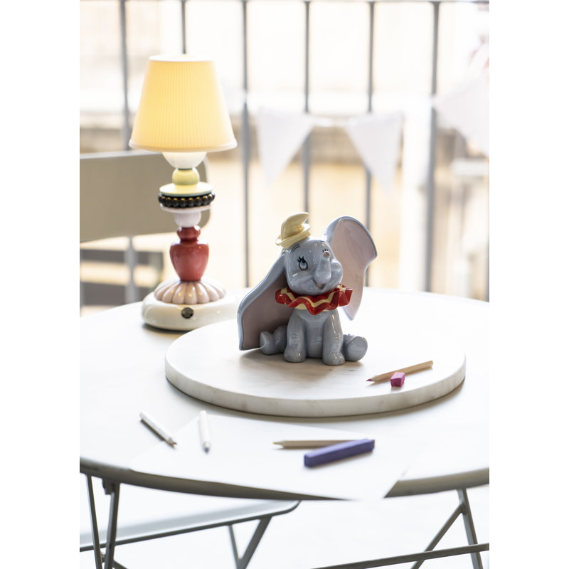 Glossy Porcelain Dumbo Figurine by Eva Maria Cuerva