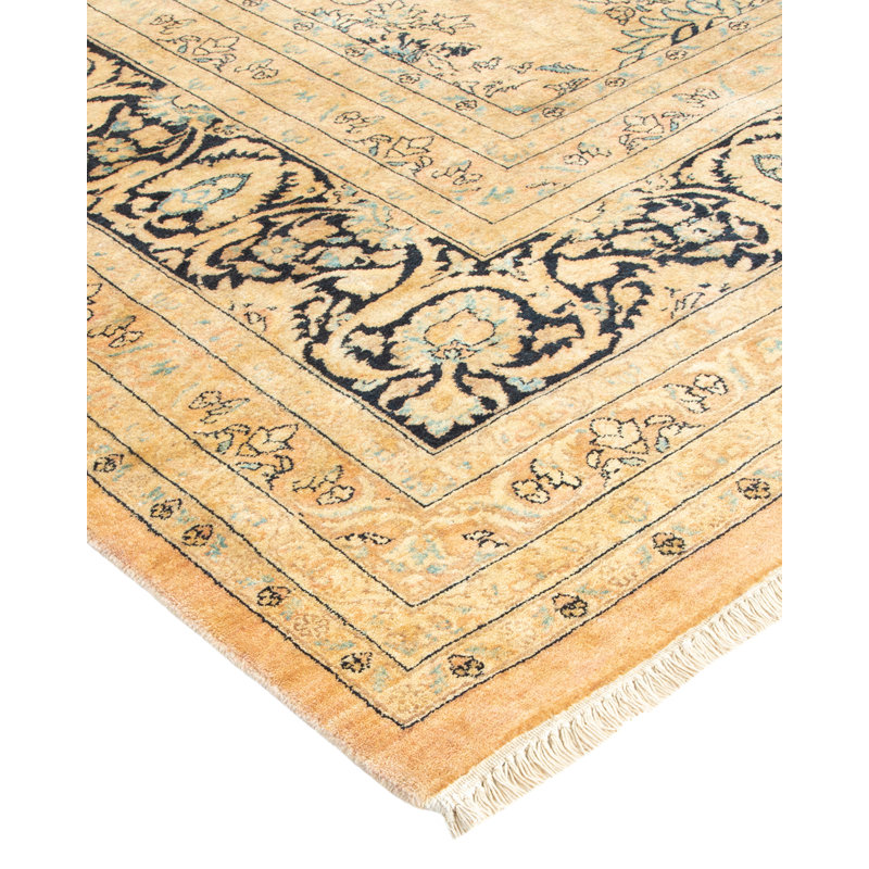 Hand-Knotted Multicolor Wool Area Rug 8' x 10'