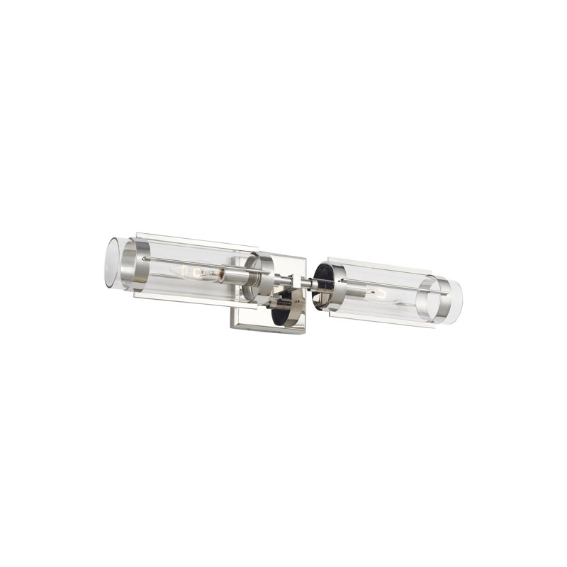 Flynn 20" Polished Nickel Dimmable Outdoor Flush Sconce