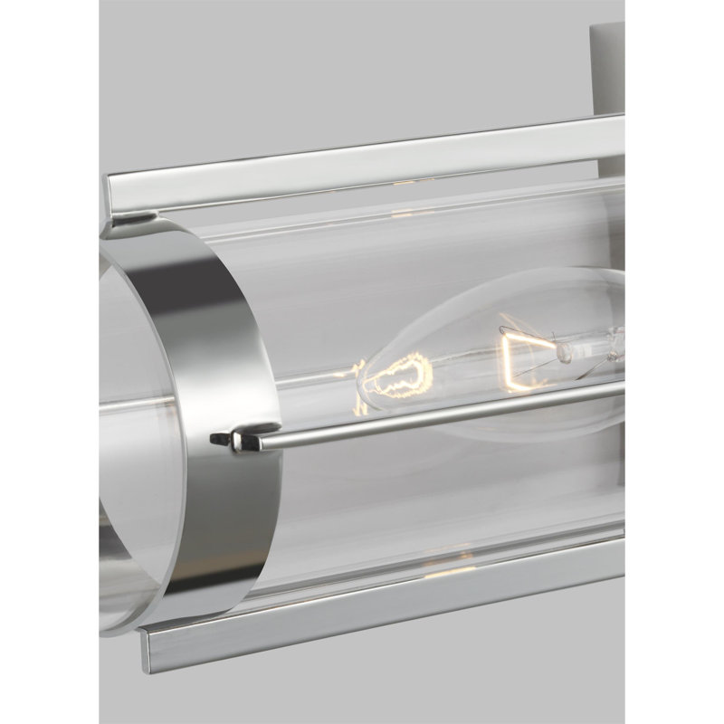 Flynn 20" Polished Nickel Dimmable Outdoor Flush Sconce