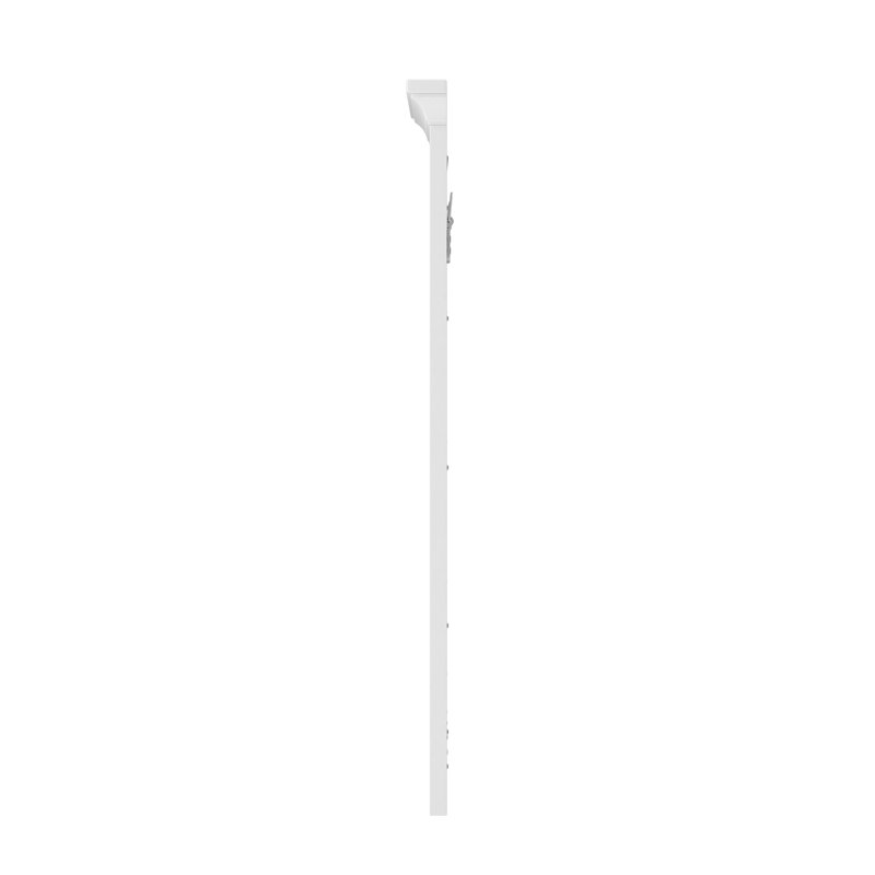 Hollis White Wood 32" x 32" Bathroom Vanity Mirror