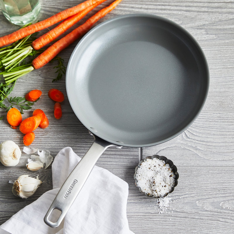 Gray 10" Aluminum Ceramic Nonstick Frying Pan