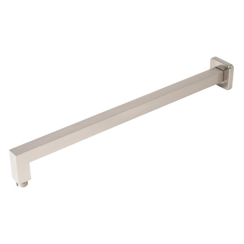 Brushed Nickel 20" Square Wall Mounted Shower Arm