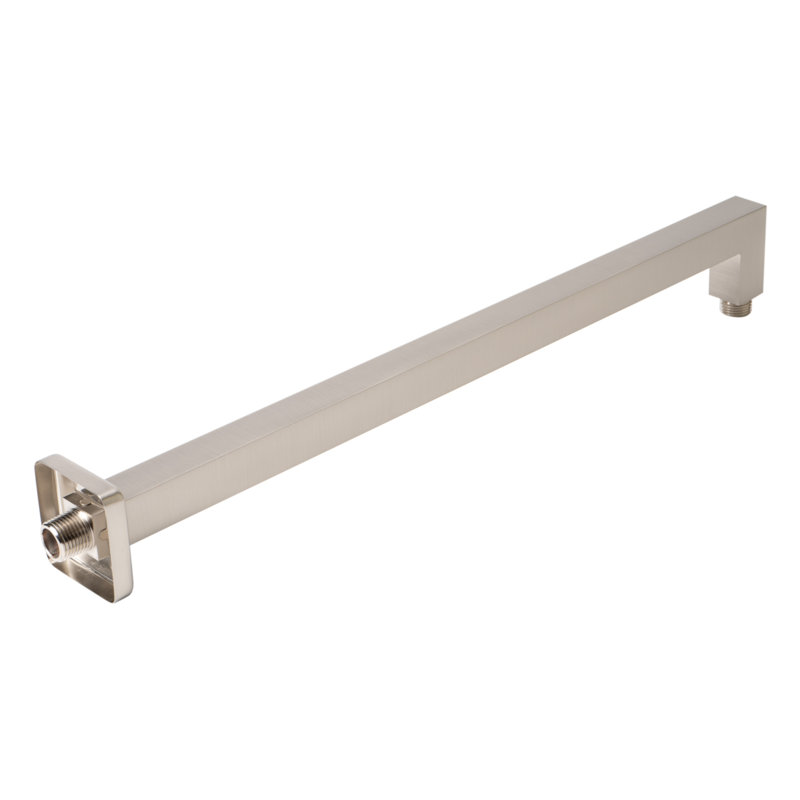 Brushed Nickel 20" Square Wall Mounted Shower Arm