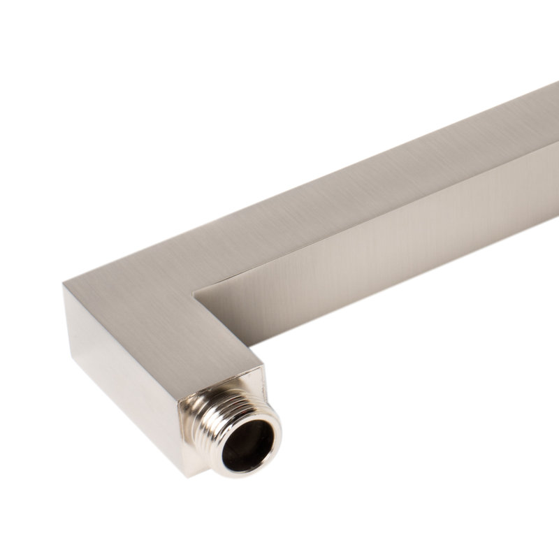 Brushed Nickel 20" Square Wall Mounted Shower Arm