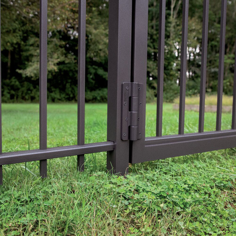 Matte Bronze Heavy-Duty Self-Closing Butterfly Gate Hinges