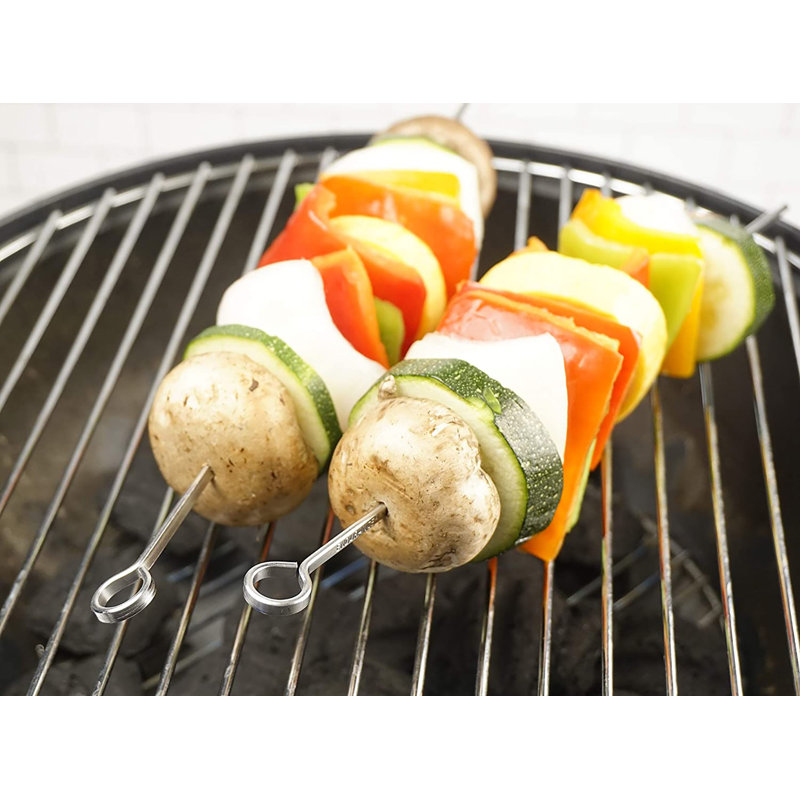 Design Imports Stainless Steel Dishwasher Safe Skewers And Shish Kebabs (Set of 6)
