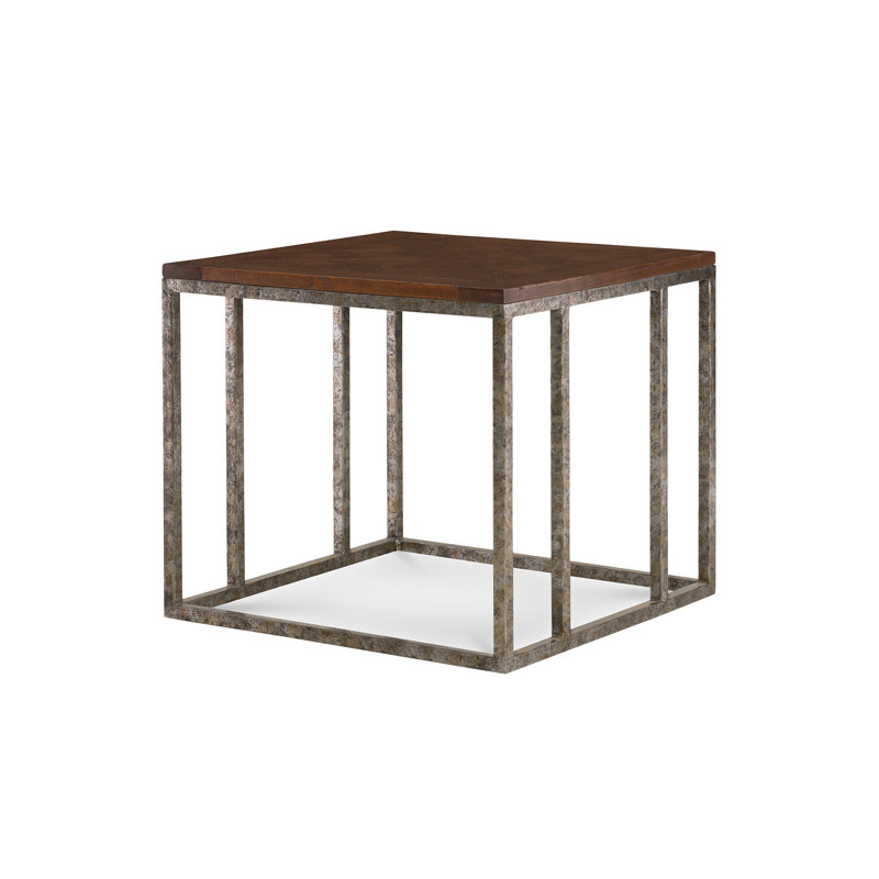 Amon Waxed Antique Mahogany Square End Table