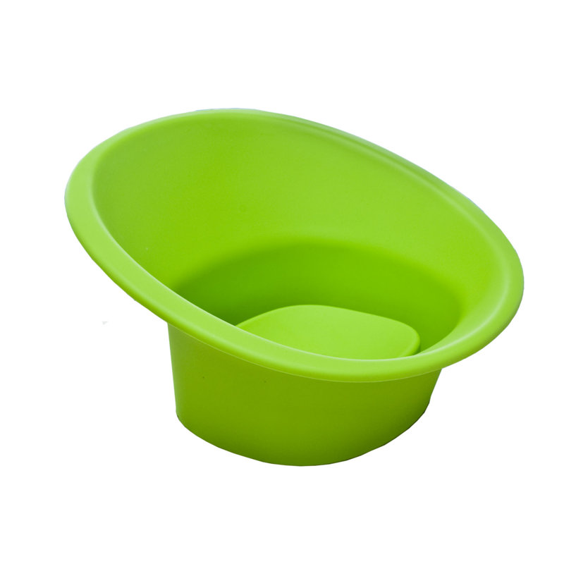 Eco-Friendly Teen Papasan Chair with Water-Resistant Round Base in Green