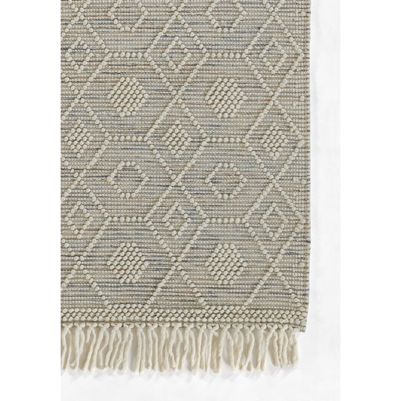 Luxe Multicolor Geometric Handwoven Wool Rug 8' x 10'