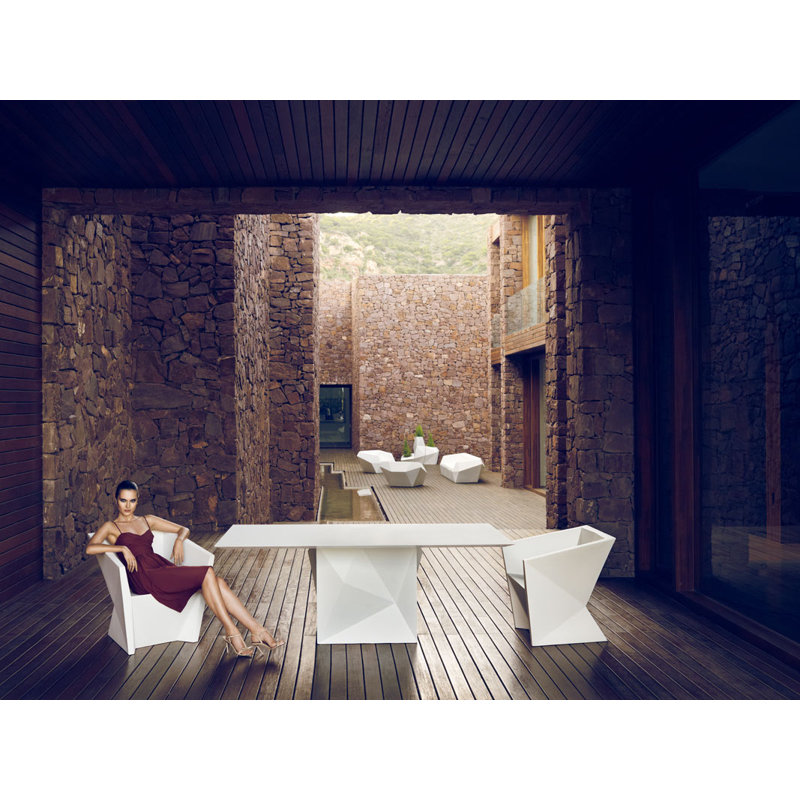 Faz Anthracite Modern Outdoor Dining Armchair with Cushion