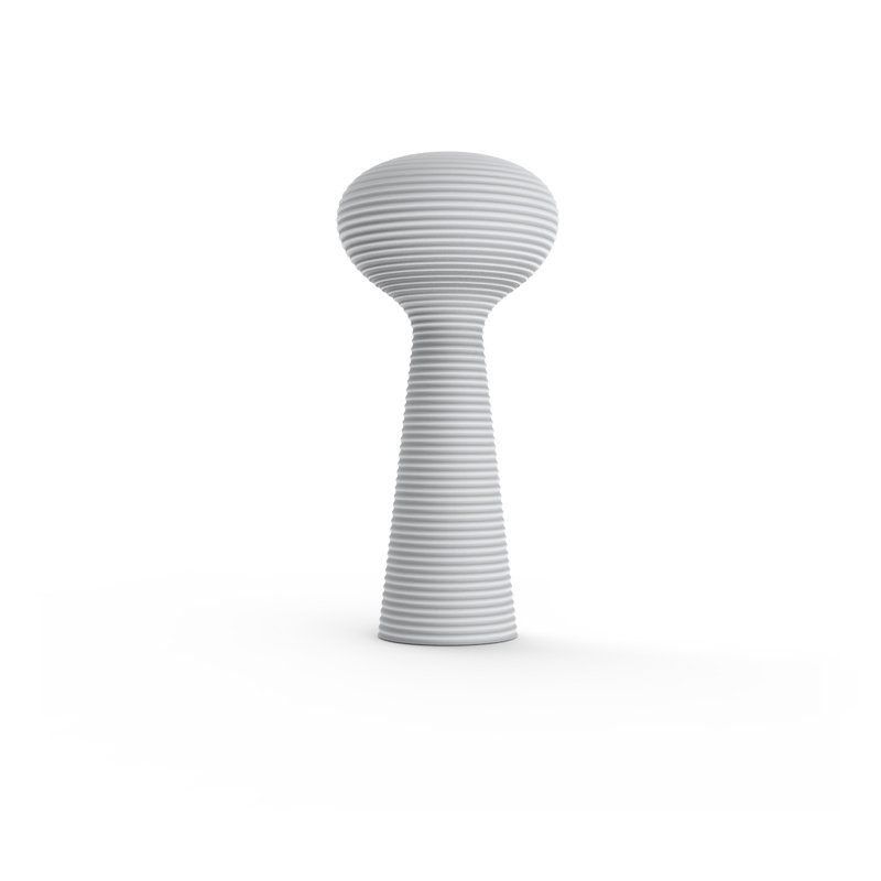 Bloom Matte Ice White Plug-In LED Outdoor Floor Lamp