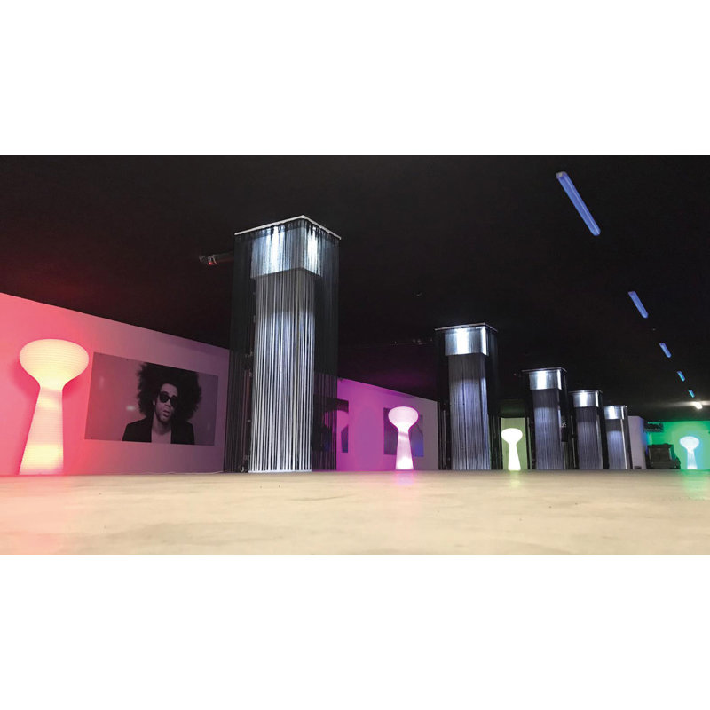 Bloom Matte Ice White Plug-In LED Outdoor Floor Lamp