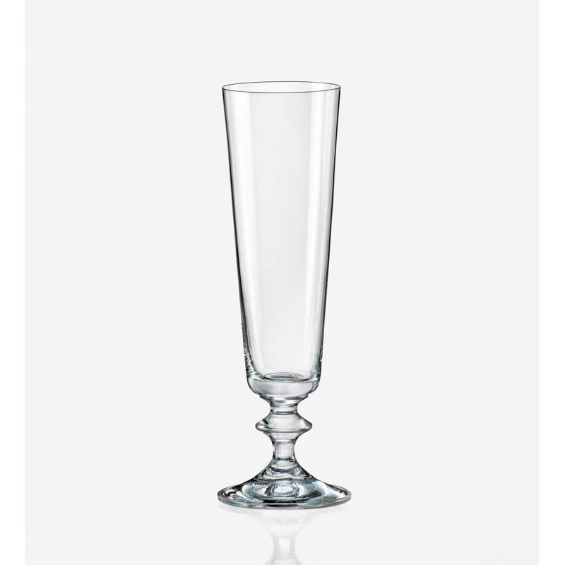 Casafina European Lead-Free Glass Flute Set of 6