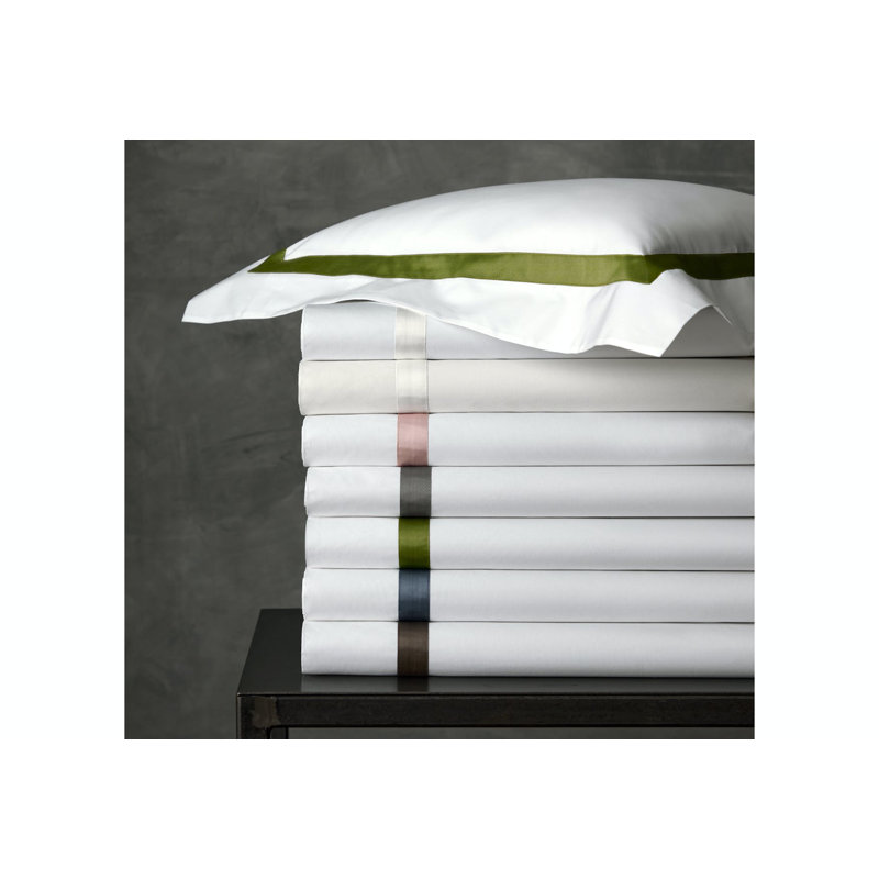 Charcoal Border Cotton Standard Sham