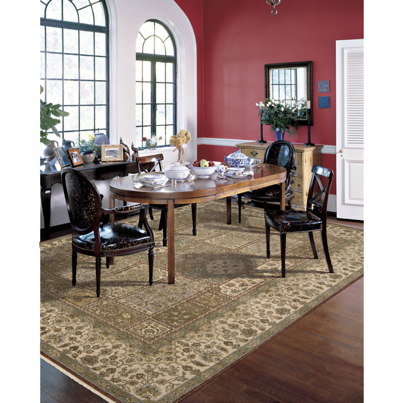 Legend Wool Oriental Multicolor Hand-Knotted Area Rug 7'9" x 9'9"