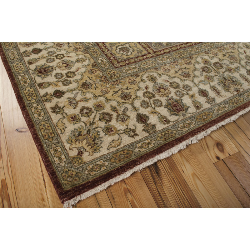 Legend Wool Oriental Multicolor Hand-Knotted Area Rug 7'9" x 9'9"