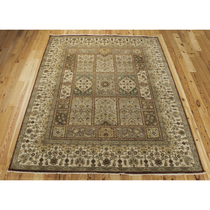 Legend Wool Oriental Multicolor Hand-Knotted Area Rug 7'9" x 9'9"