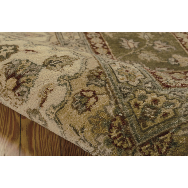 Legend Wool Oriental Multicolor Hand-Knotted Area Rug 7'9" x 9'9"