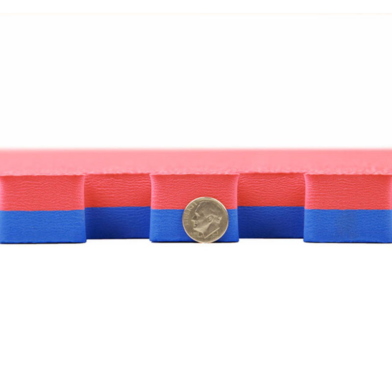 Black and Gray 1-Inch Thick Interlocking Foam Martial Arts Mats