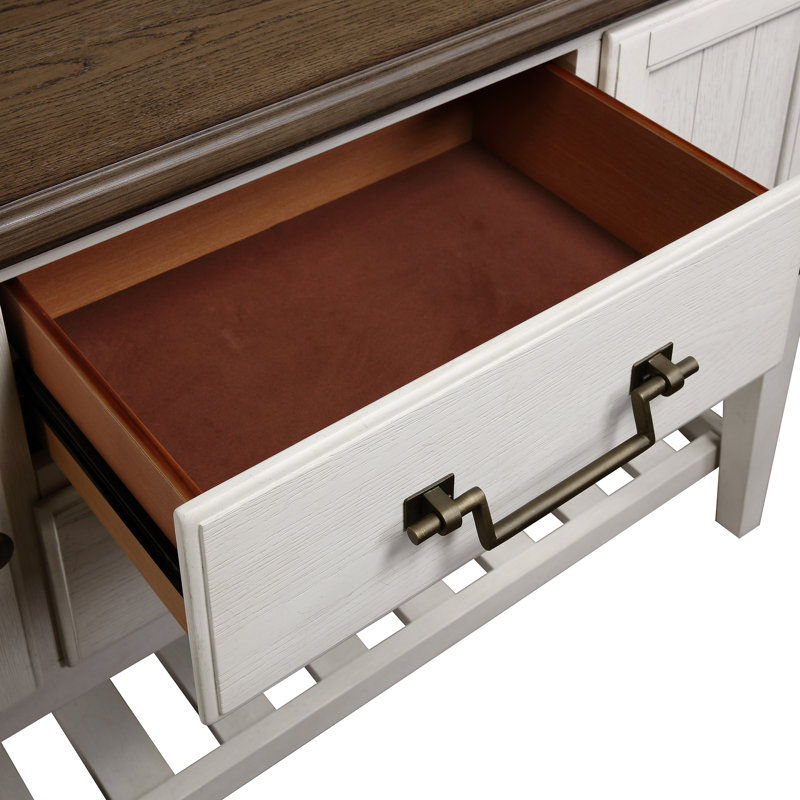 Pendleton Heritage 56'' Brown & White Farmhouse Sideboard
