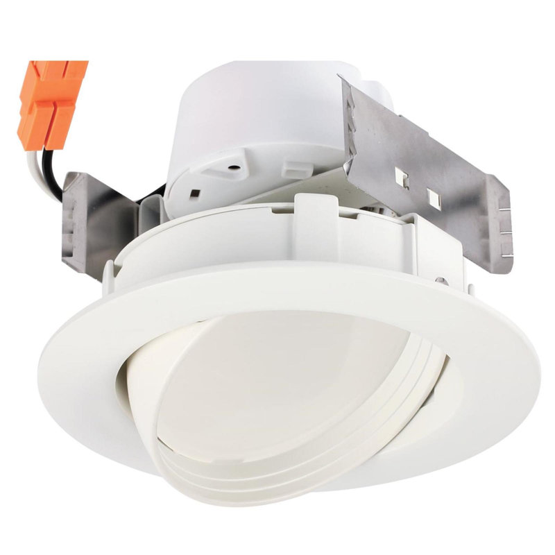 White Adjustable Aluminum LED Retrofit Recessed Lighting Kit