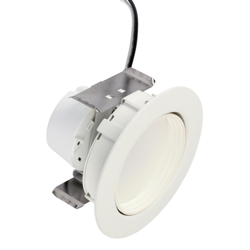 White Adjustable Aluminum LED Retrofit Recessed Lighting Kit