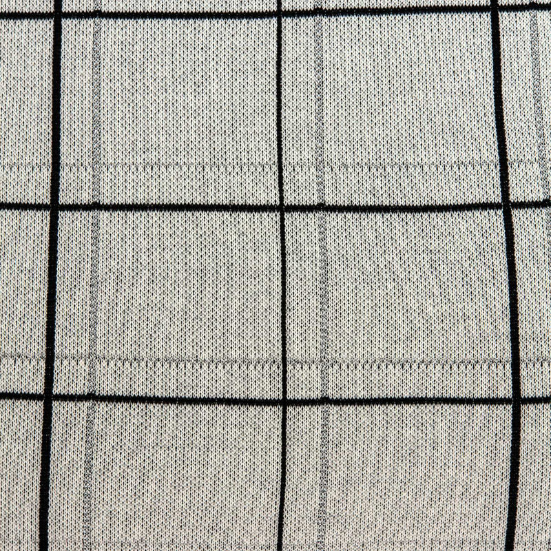 Gray Plaid Cotton Pillow Cover with Poly Insert, 20" x 20"