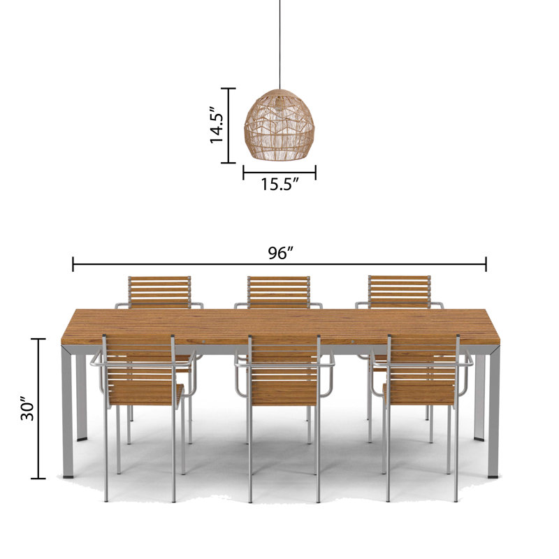 16" Bronze and Hemp LED Bowl Pendant Light