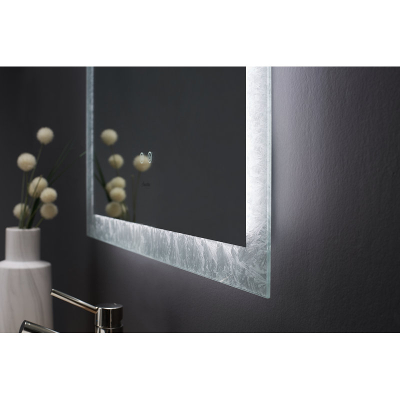 Elegance Frameless LED Vanity Mirror 24" x 40" with Dimmer and Defogger