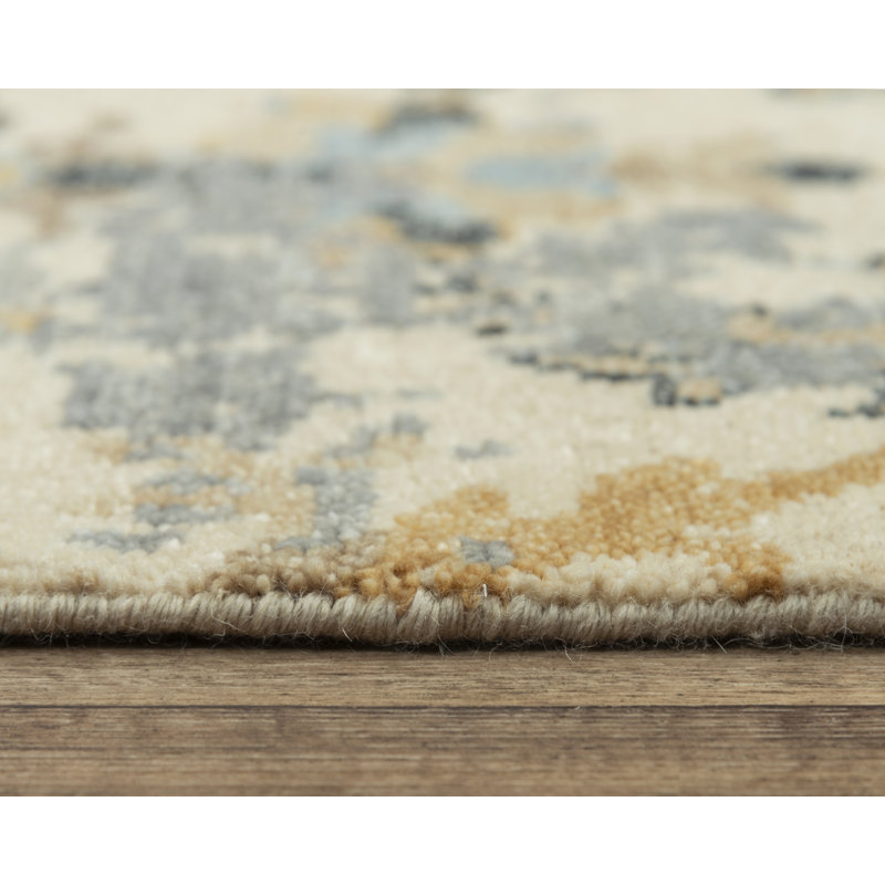 Transitional Hand-Knotted Belmont Gray Wool 2' x 3' Rug