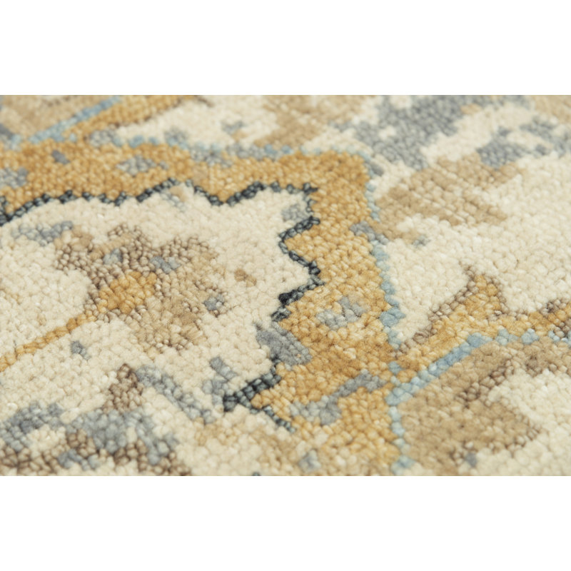 Transitional Hand-Knotted Belmont Gray Wool 2' x 3' Rug
