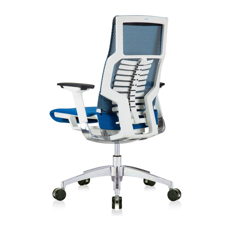 Ergonomic Blue Executive Mesh Chair with 5D Headrest and Smart Features