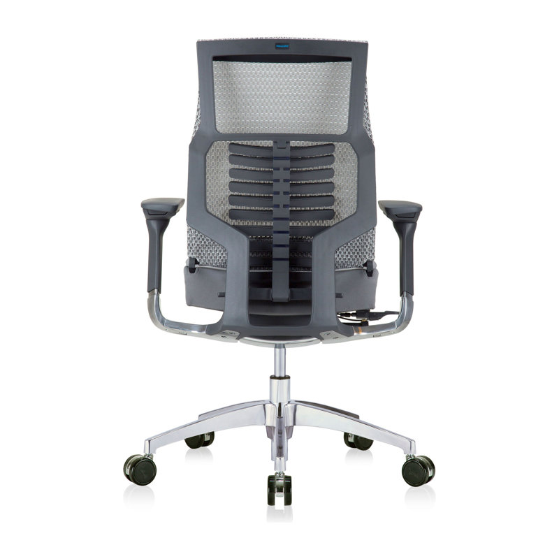 Bionic Spine High-Back Executive Swivel Chair in Gray/Black