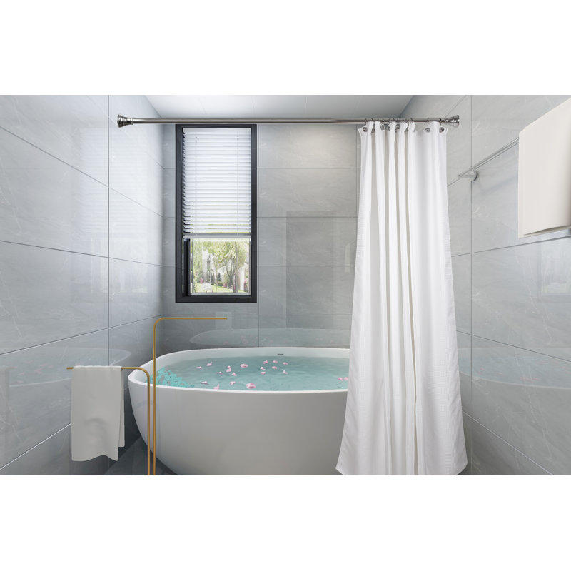 Chrome Decorative Metal Shower Curtain Hooks Set of 12