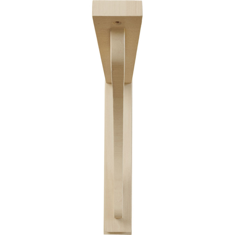 Reece 14.25" Hand-Carved Rubberwood Decorative Bracket