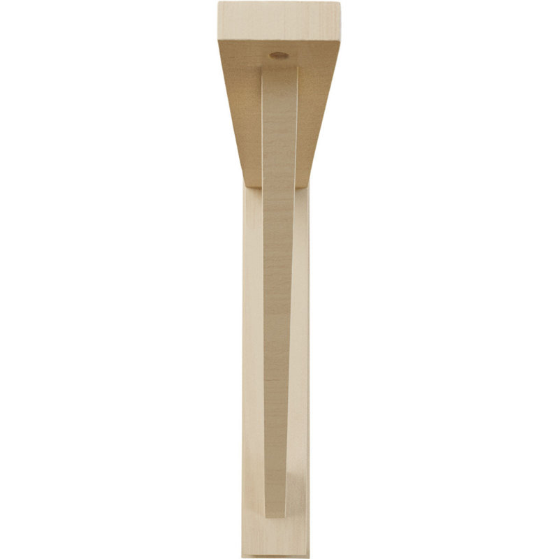 Traditional Rubberwood Shelf Bracket 2.5" W x 14.75" D x 14.25" H