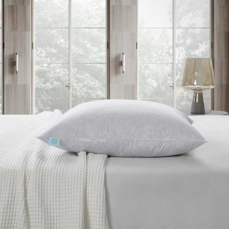 20x20'' White Cotton Feather Fill Decorative Pillow Set