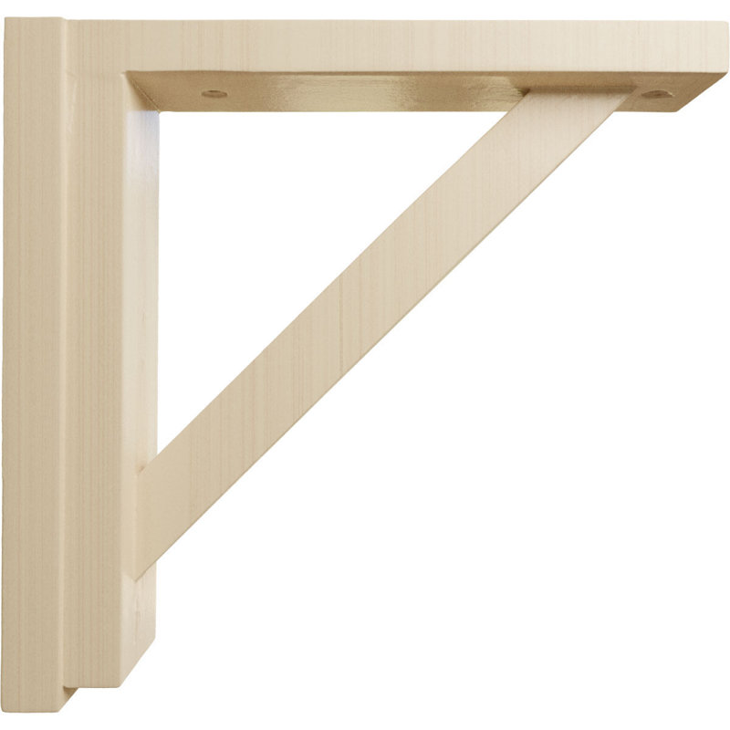 Ornate Rubberwood 10.75'' Traditional Countertop Bracket