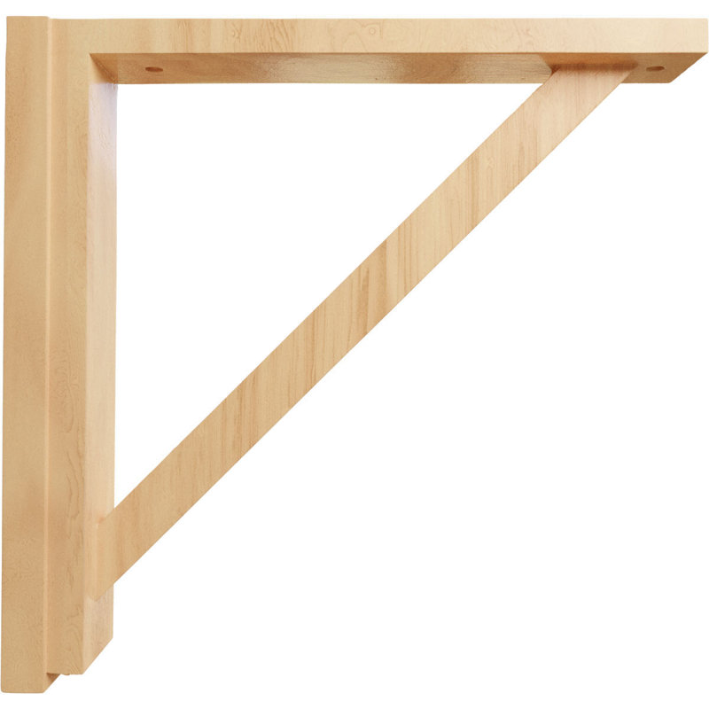 Red Oak 14.25" Traditional Wood Corbel Bracket