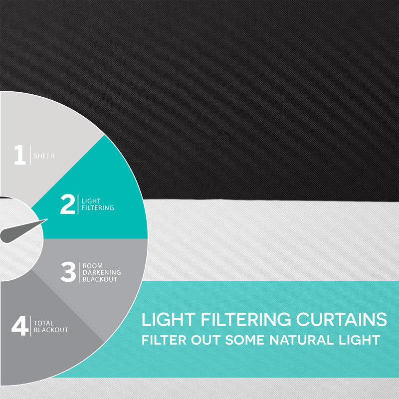 Taupe Stripe Polyester Light-Filtering Grommet Curtain Panels, 54" x 84"