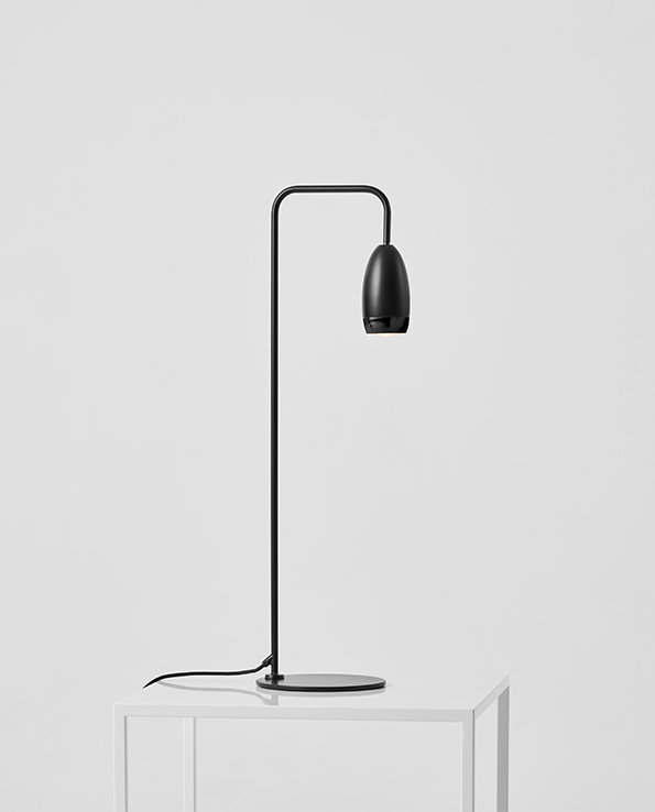 Dawn Adjustable Black LED Desk Table Lamp 24.8"