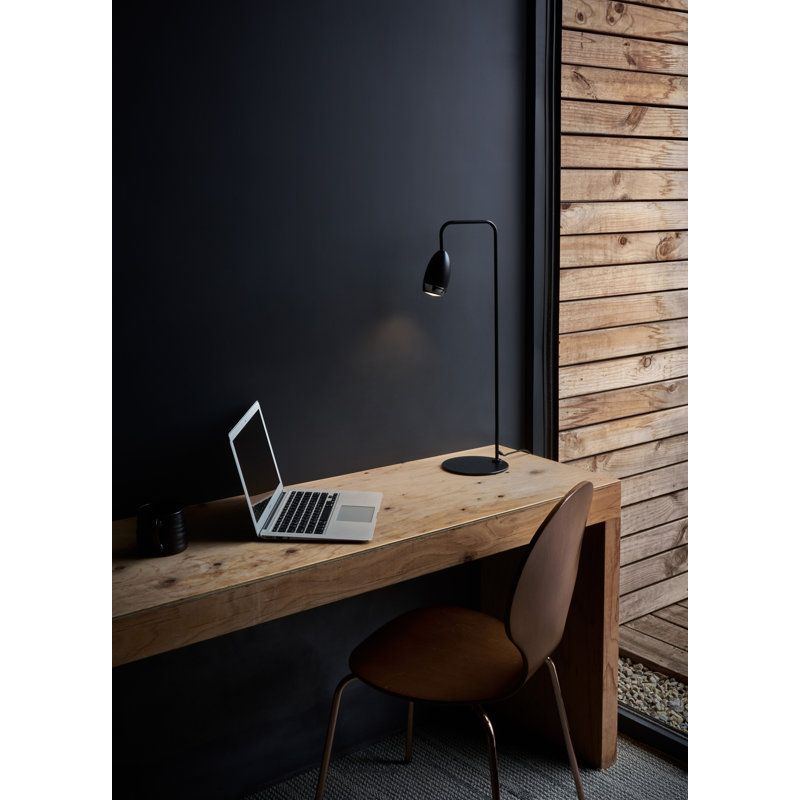 Dawn Adjustable Black LED Desk Table Lamp 24.8"