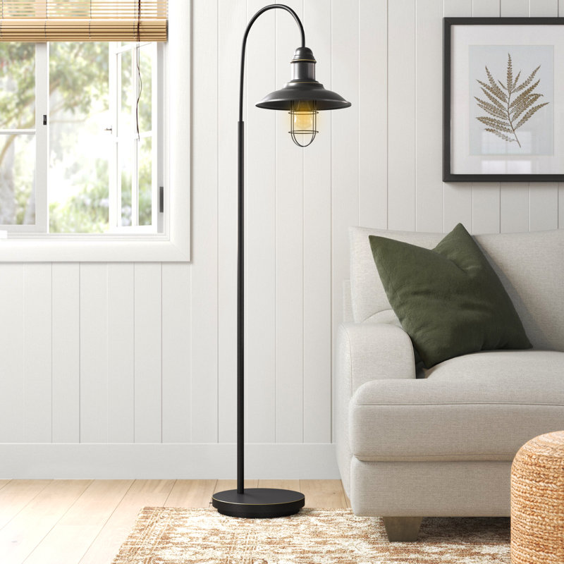 Edison 57'' Matte Restoration Bronze Modern Farmhouse Floor Lamp