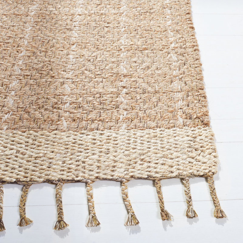 Ivory Cotton Flatweave Handmade Reversible Rug 5' x 8'