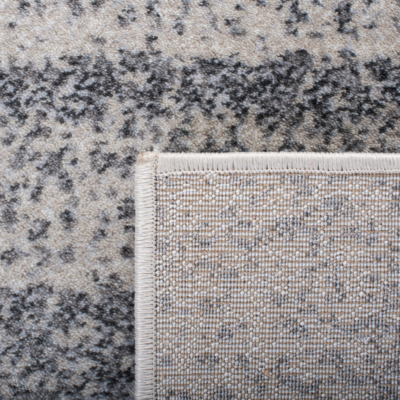 Carnegie Elegance Hand-Knotted Gray Area Rug - 5'1" x 7'6"
